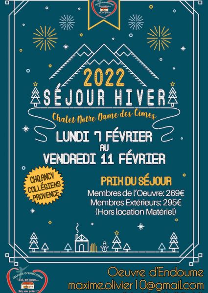 SÉJOUR HIVER 22